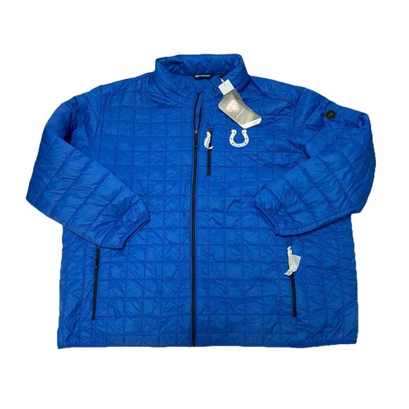 Men's-Cutter & Buck Indianapolis Colts PrimaLoft Eco Insulated Full-Zip Size 5XB - Picture 1 of 6